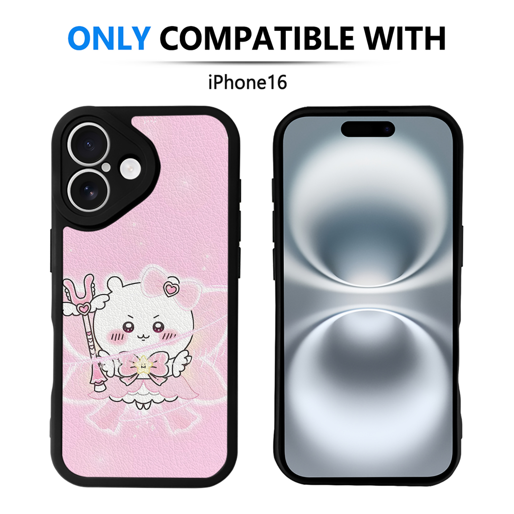 （画像用） ちいかわ Chii-kawa 【iPhone 16シリーズ対応】シリコンスマホケース（レザー調） 材質：シリコン